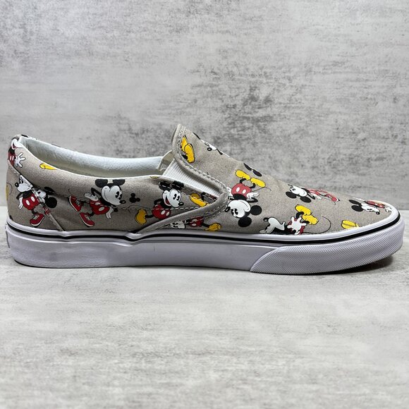 Vans Disney Mickey Mouse Classic Slip On Sneakers - Men's Size 11.5 - Picture 2 of 10